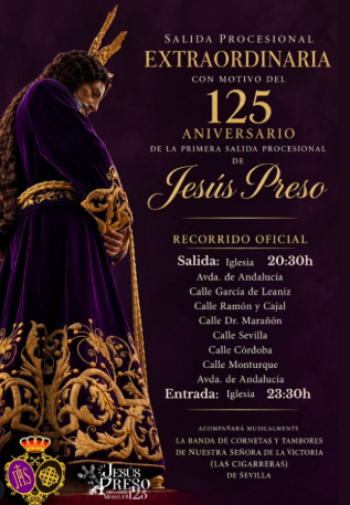Recorrido de la extraordinaria de Jesús Preso