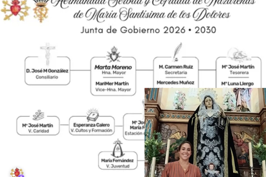 Junta de gobierno y hermana mayor de los Dolores de Pozoblanco