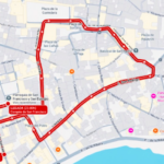 Recorrido de la procesión de la Virgen del Amparo